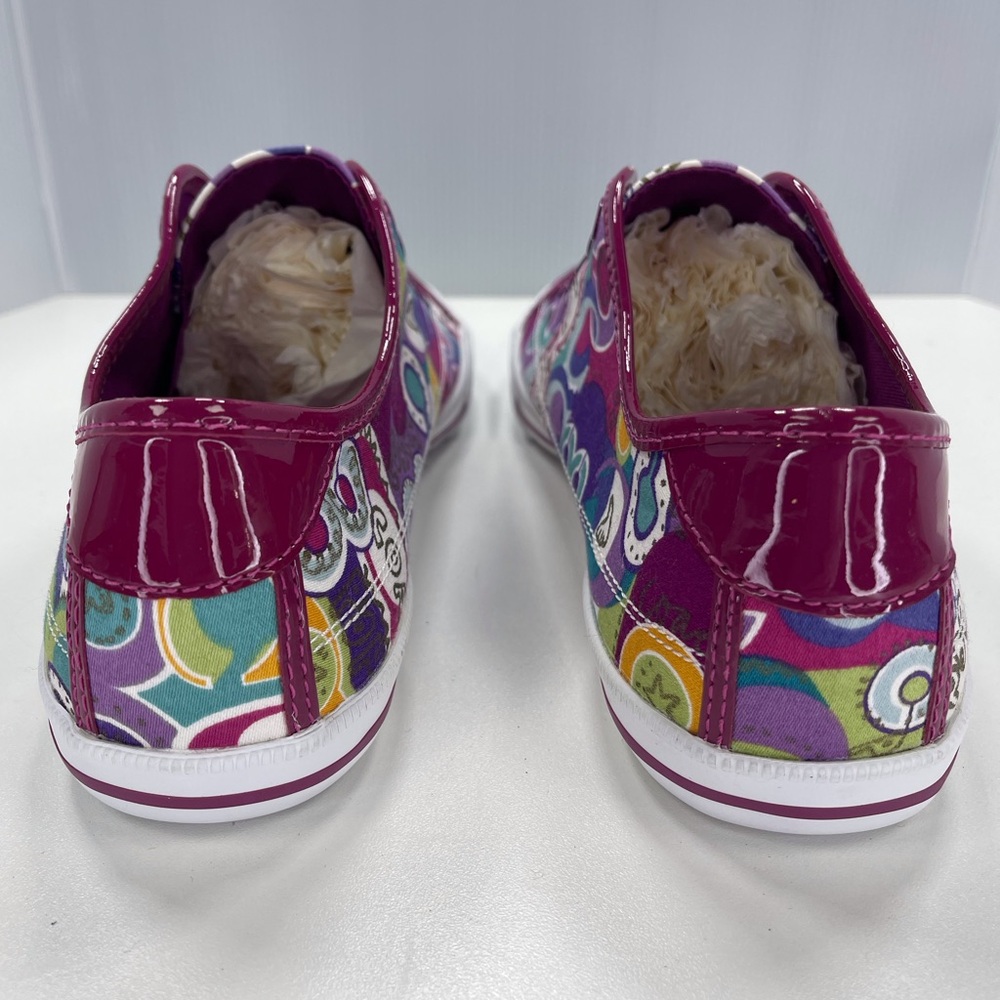 Coach Bev Poppy Multicolor Sneakers Slip On Shoes, Size 9.5 - Picture 4 of 8